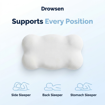 Supports every sleep position - side, back, stomach